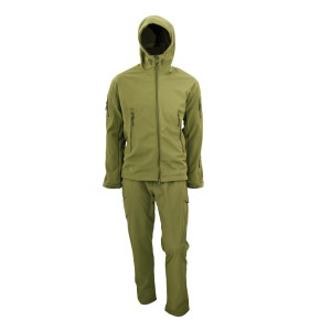 Komplet  myśliwski  HUNTER  softshell  oliwka  wodoodporny