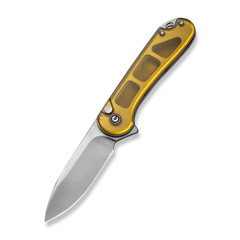 Nóż CIVIVI Button Lock Elementum II Ultem Amber
