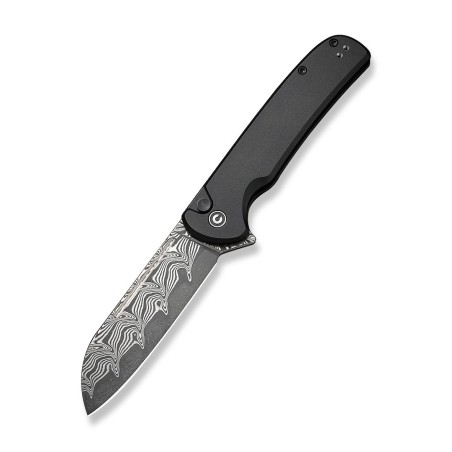 Nóż CIVIVI Chevalier II Aluminum Black Damascus