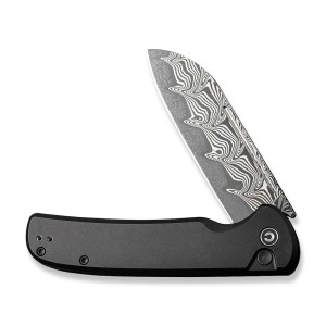 Nóż CIVIVI Chevalier II Aluminum Black Damascus