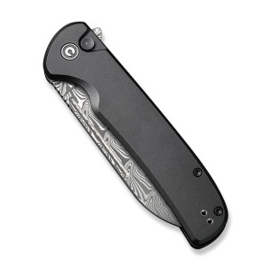 Nóż CIVIVI Chevalier II Aluminum Black Damascus