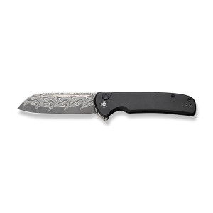Nóż CIVIVI Chevalier II Aluminum Black Damascus