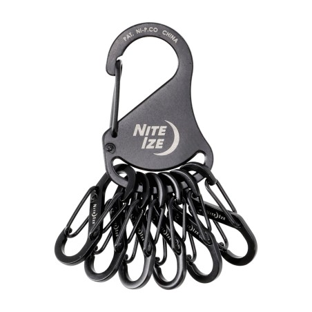 Brelok do kluczy z karabinkami Nite Ize S-Biner 0.5 czarny