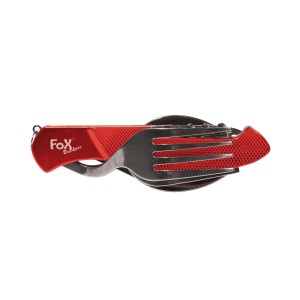 Niezbędnik Fox Outdoor 6-częściowy składany czerwony