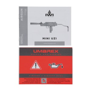 Pistolet maszynowy wiatrówka IWI Mini Uzi 4,5 mm sprężnowy