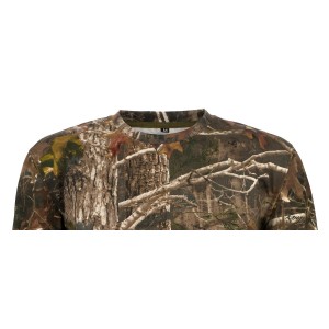 Koszulka  myśliwska  HUNTER  T-shirt,  bawełniana  w  kamuflażu  leśnym,    długi  rękaw