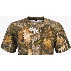 Koszulka  myśliwska  HUNTER  T-shirt,  bawełniana  w  kamuflażu  leśnym,  krótki  rękaw