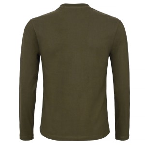 Koszulka  myśliwska  HUNTER  T-shirt,  bawełniana  z  haftem  jelenia  byka,    długi  rękaw