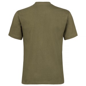 Koszulka  myśliwska  HUNTER  T-shirt,  bawełniana  z  haftem  jelenia  byka,  krótki  rękaw