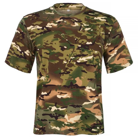 Koszulka  myśliwska  HUNTER  T-shirt,  taktyczny  w  kamuflażu  moro  CP,  krótki  rękaw
