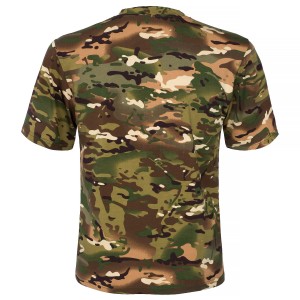 Koszulka  myśliwska  HUNTER  T-shirt,  taktyczny  w  kamuflażu  moro  CP,  krótki  rękaw