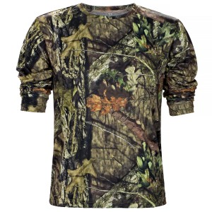 Koszulka  myśliwska  HUNTER  T-shirt,  w  kamuflażu  leśnym  cienka,    długi  rękaw