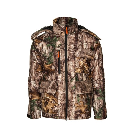 Kurtka  myśliwska  HUNTER  w  kamuflażu  real  zimowa