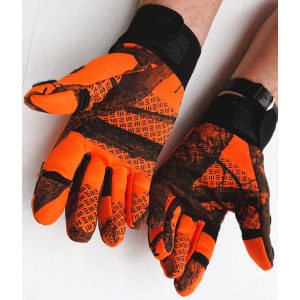 Rękawiczki  myśliwskie  HUNTER  strzeleckie  ,  myśliwskie  ,miękkie  w  kamuflażu  orange