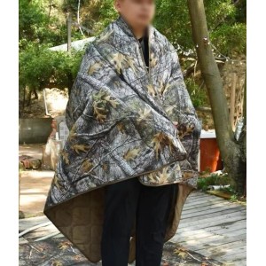 Śpiwór  myśliwski  HUNTER  wielofunkcyjny  koc  200/140cm  w  kamuflażu