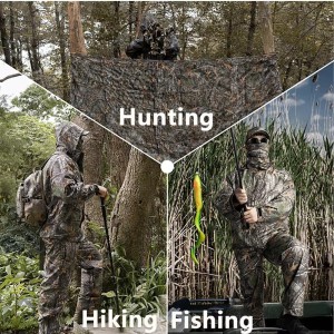 Spodnie  myśliwskie  HUNTER  wędkarskie  w  kamuflażu  leśnym  lekkie