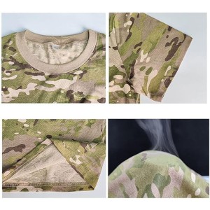 Koszulka myśliwska HUNTER T-shirt, dziecięca Camo CP bawełna