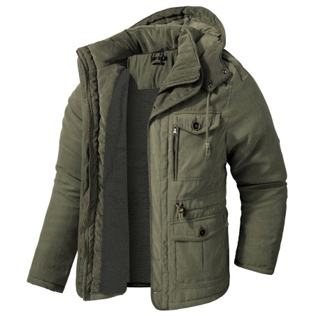 KURTKA MYŚLIWSKA HUNTER elegancka parka, dla myśliwego oliwkowa