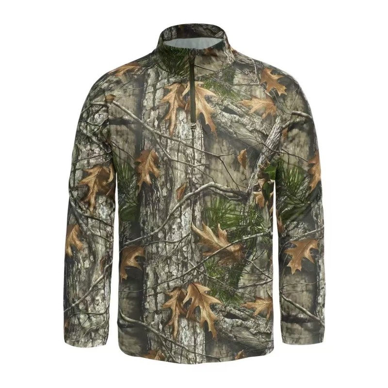 BLUZA MYŚLIWSKA HUNTER cienka, miękka, wygodna koszulka Loogu w kamuflażu