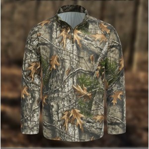 BLUZA MYŚLIWSKA HUNTER cienka, miękka, wygodna koszulka Loogu w kamuflażu