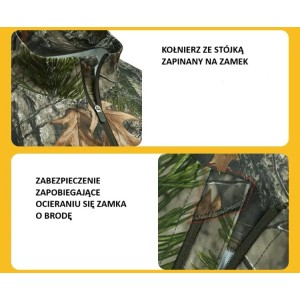 BLUZA MYŚLIWSKA HUNTER cienka, miękka, wygodna koszulka Loogu w kamuflażu