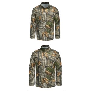 BLUZA MYŚLIWSKA HUNTER cienka, miękka, wygodna koszulka Loogu w kamuflażu