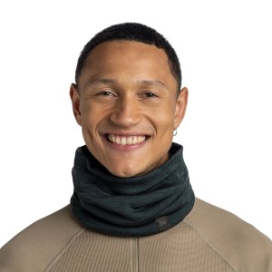 Komin Buff Heavyweight Merino Wool - solid forest
