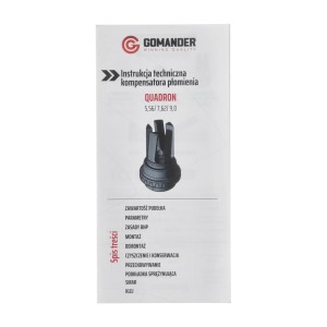 Tłumik płomienia Gomander Quadron Evo 9 mm 1/2x28
