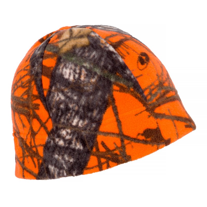 Czapka myśliwska HUNTER z polaru 2 kolory kamuflaż, camo orange