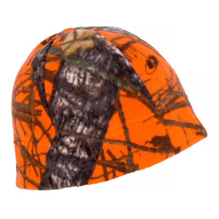 Czapka myśliwska HUNTER z polaru 2 kolory kamuflaż, camo orange