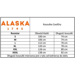 KOSZULKA ALASKA myśliwska CoolDry MS SS BlindTech Reed techniczna z krótkim rękawem