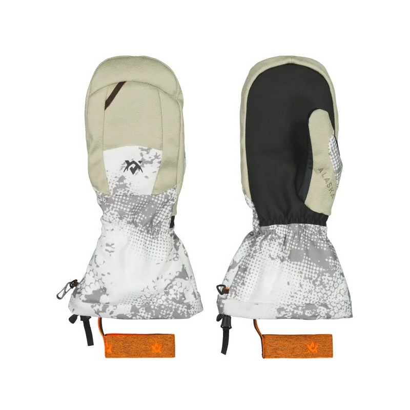 RĘKAWICE ALASKA ciepłe Tundra Mittens wodoodporne kamuflaż BlindTech Snow