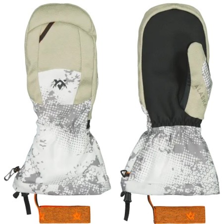 RĘKAWICE ALASKA ciepłe Tundra Mittens wodoodporne kamuflaż BlindTech Snow