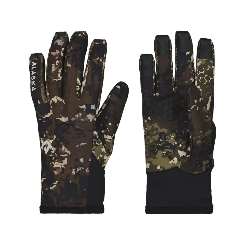 RĘKAWICZKI ALASKA myśliwskie Chaser Stretch BlindTech Forest elastyczne softshell