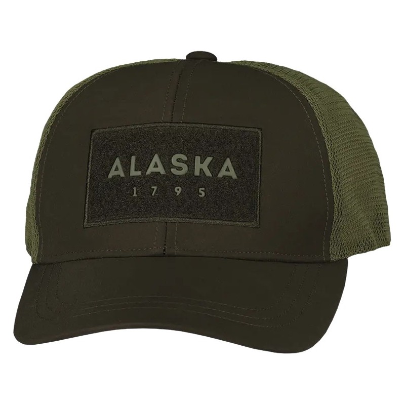 CZAPKA ALASKA myśliwska Trucker Brown/Olive uniwersalna z daszkiem
