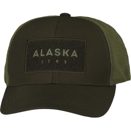 CZAPKA ALASKA myśliwska Trucker Brown/Olive uniwersalna z daszkiem