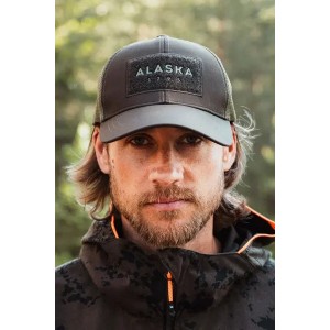 CZAPKA ALASKA myśliwska Trucker Brown/Olive uniwersalna z daszkiem