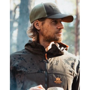 CZAPKA ALASKA myśliwska Trucker Brown/Olive uniwersalna z daszkiem