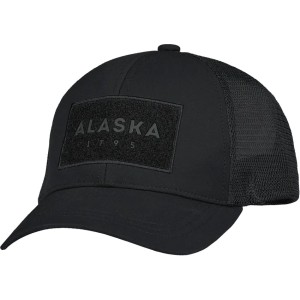 CZAPKA ALASKA myśliwska Trucker Black uniwersalna z daszkiem