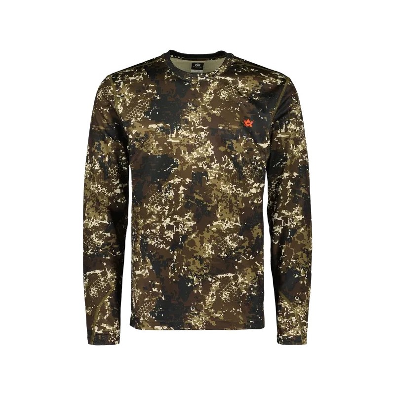 KOSZULKA ALASKA myśliwska T-shirt, CoolDry MS LS BlindTech Forest koszulka techniczna z długim rękawem