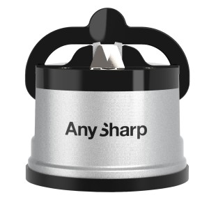Zestaw ostrzałka AnySharp classic srebrna plus mini nożyczki