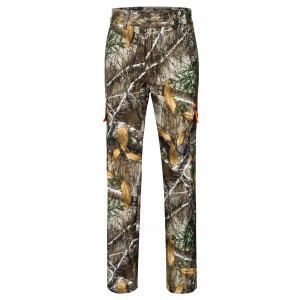Komplet myśliwski HUNTER softshell kamuflaż real/orange na polowania zbiorowe