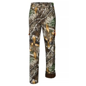 Komplet myśliwski HUNTER softshell kamuflaż real/orange na polowania zbiorowe