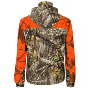 KURTKA MYŚLIWSKA HUNTER w kamuflażu real/orange na polowania zbiorowe