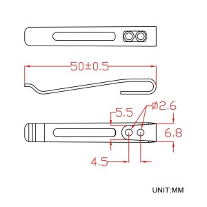 Klips CIVIVI Deep Carry do noża EDC CA-05B