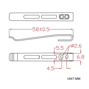 Klips CIVIVI Deep Carry Black do noża EDC CA-06A