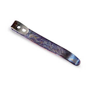 2 klipsy CIVIVI Flamed Titanium Blue/Purple 50/55