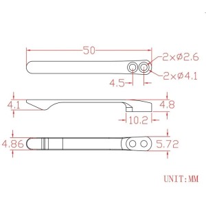 Klips CIVIVI Titanium z 2 parami śrubek