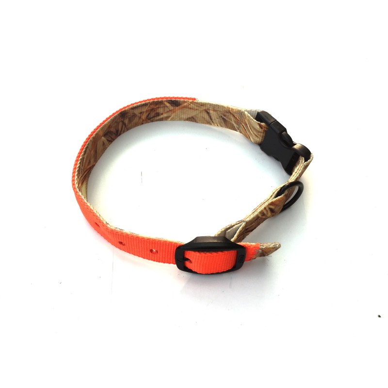 Obroża HUNTER dla psa myśliwskiego camo/orange dwustronna