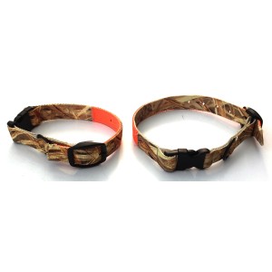 Obroża HUNTER dla psa myśliwskiego camo/orange dwustronna
